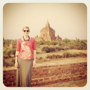 Shelley Coar in Bagan, Myanmar