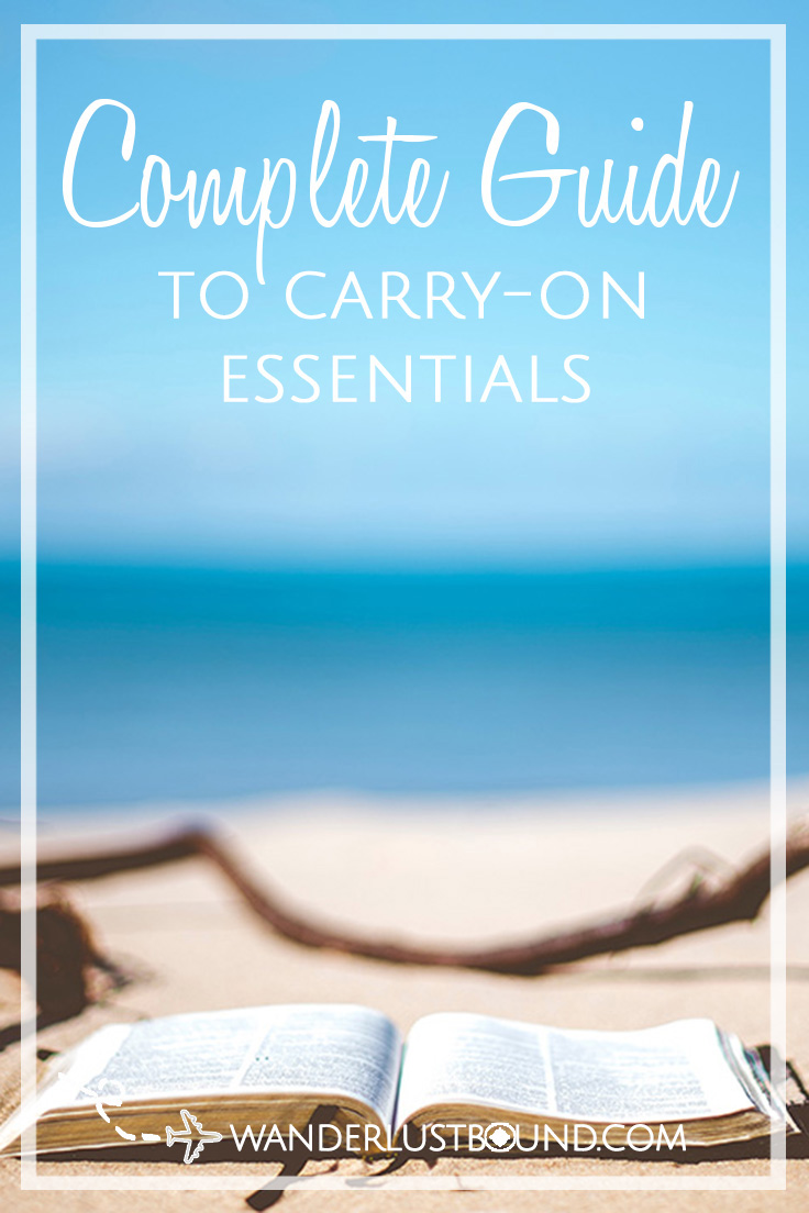 Carry on essentials for international travel