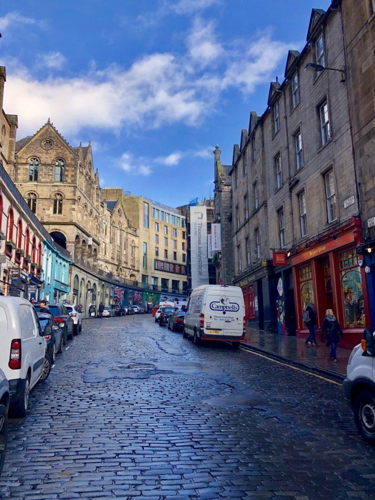 Diagon Alley in Edinburgh, Scotland by Shelley Coar