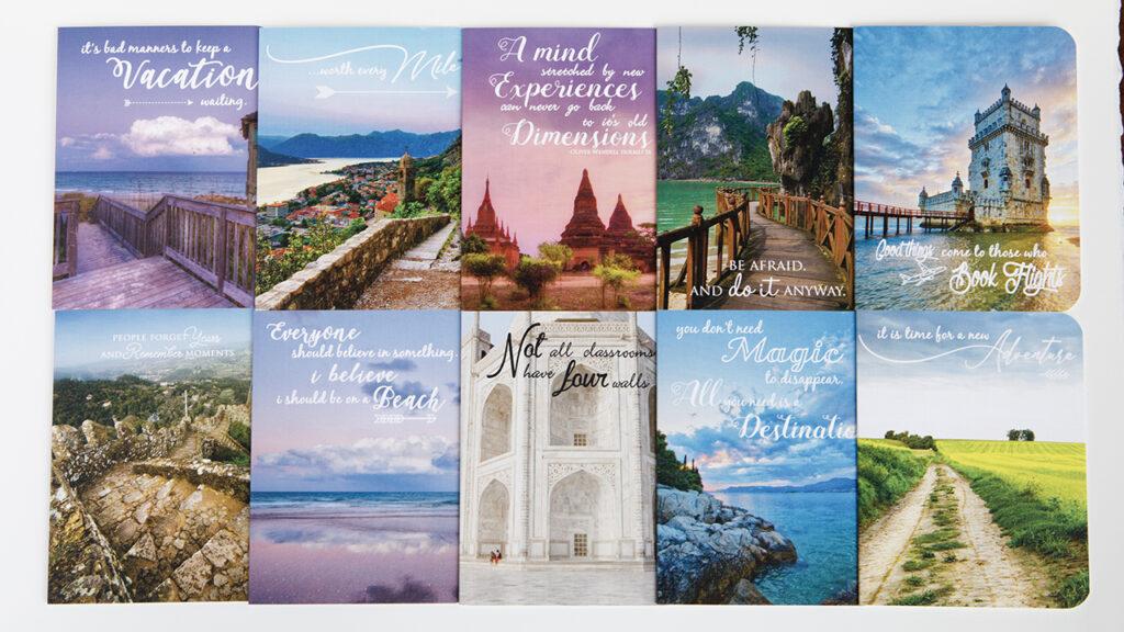 Wanderlust Edition Greeting Cards for adventurers and travelers at www.shelleycoar.com/cards